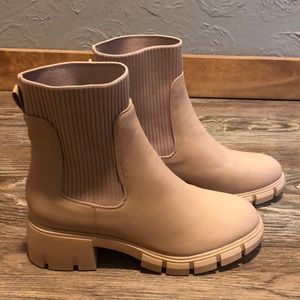 BRAND NEW Tan Lug Boots.